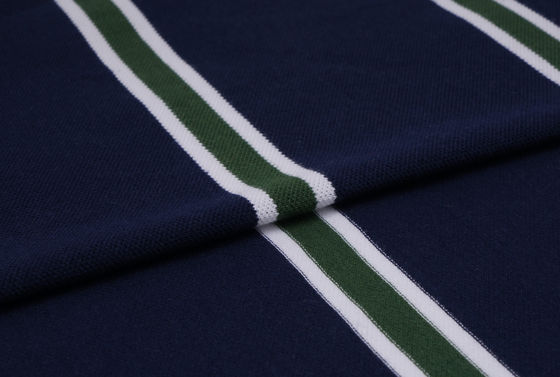 Un buen precio. Tejido de punto a rayas transpirable, cómodo, resistente al desgaste y crujiente para camiseta en línea