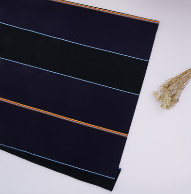 Tejido de punto a rayas resistente al desgaste y a la sudoración y transpirable para camisa de polo