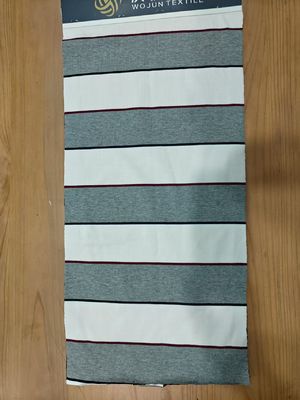 Un buen precio. Comfortable And Skin-Friendly High Wear-Resistant Color Fastness Striped Knit Fabric For T-Shirt en línea