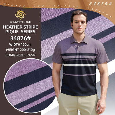 Un buen precio. Breathable And Dureble And Clear Good Quality Textured Cotton Pique Fabric For Polo Shirt en línea