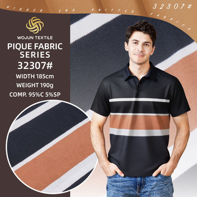 Un buen precio. Alta solidez del color, tejido de piqué de algodón elástico y duradero para polo en línea