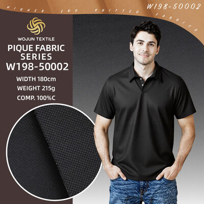 Durable And Crisp And Natural Comfortable Healthy Striped Knit Fabric For Polo Shirt