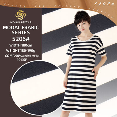 Un buen precio. Tejido de algodón a rayas transpirable, que absorbe la humedad y suave para uso casual en línea