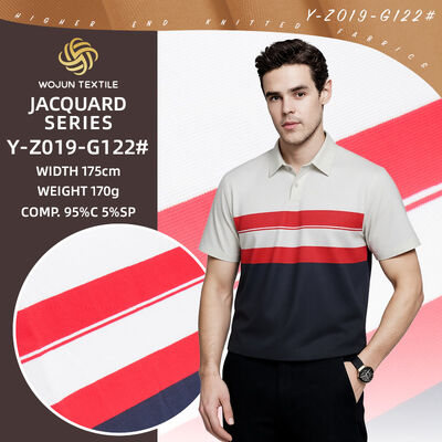 Un buen precio. Saludable, agradable a la piel y sano, tejido de punto a rayas de buena calidad para polo en línea