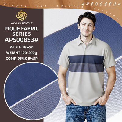 Un buen precio. Tejido de punto rayado y resistente al desgaste, absorbente de humedad y saludable para camisa de polo. en línea