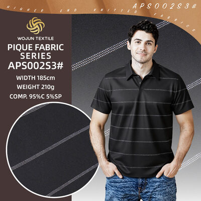 Un buen precio. Tejido de punto a rayas transpirable, resistente al desgaste, de alta calidad y duradero para polo en línea