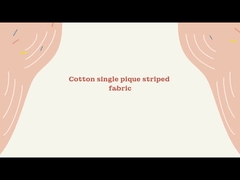 Tejido de punto a rayas teñido con hilo 100% algodón piqué para polo