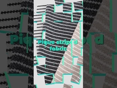 Tejido de punto de Pique transpirable, tela de camiseta rayada de primavera de varios colores